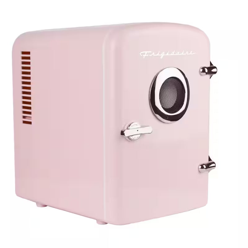 1 cu. ft. 6-Can Retro Mini Fridge in Pink W74996