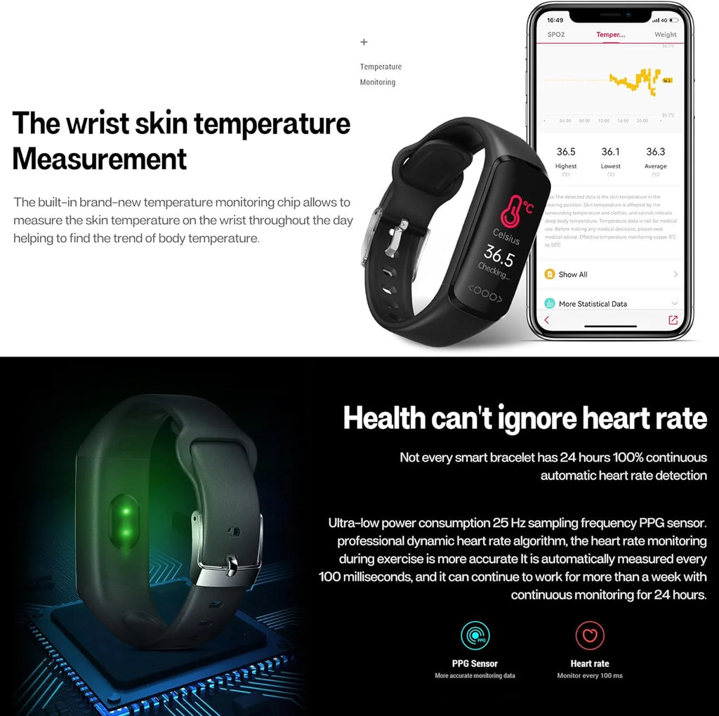 Fitness Tracker Smart Watch with Blood Pressure Monitor G82646