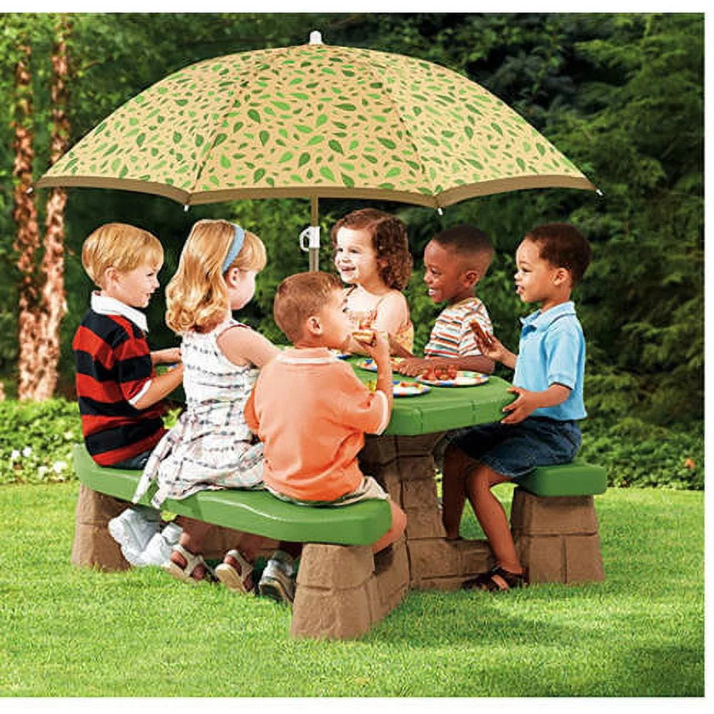 Kids Picnic Table with Umbrella S728
