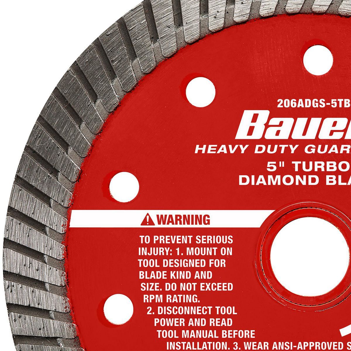 5 in. Turbo Rim Wet or Dry Cut Diamond Saw Blade P859077