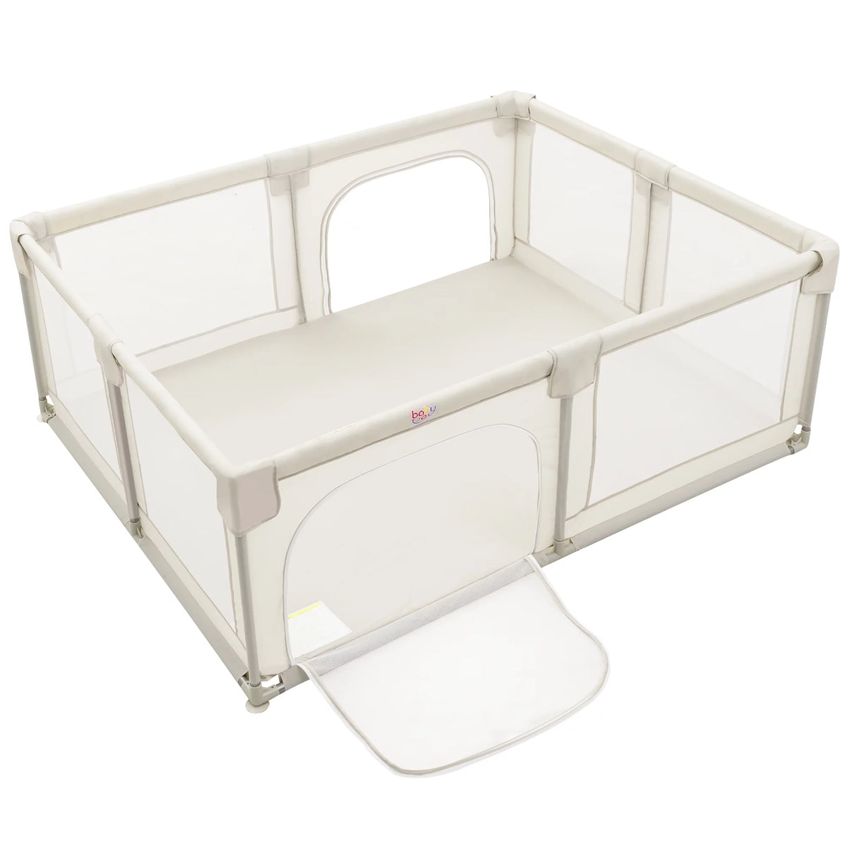 Extra Large Kids Playpen with Gate Gray Y22986