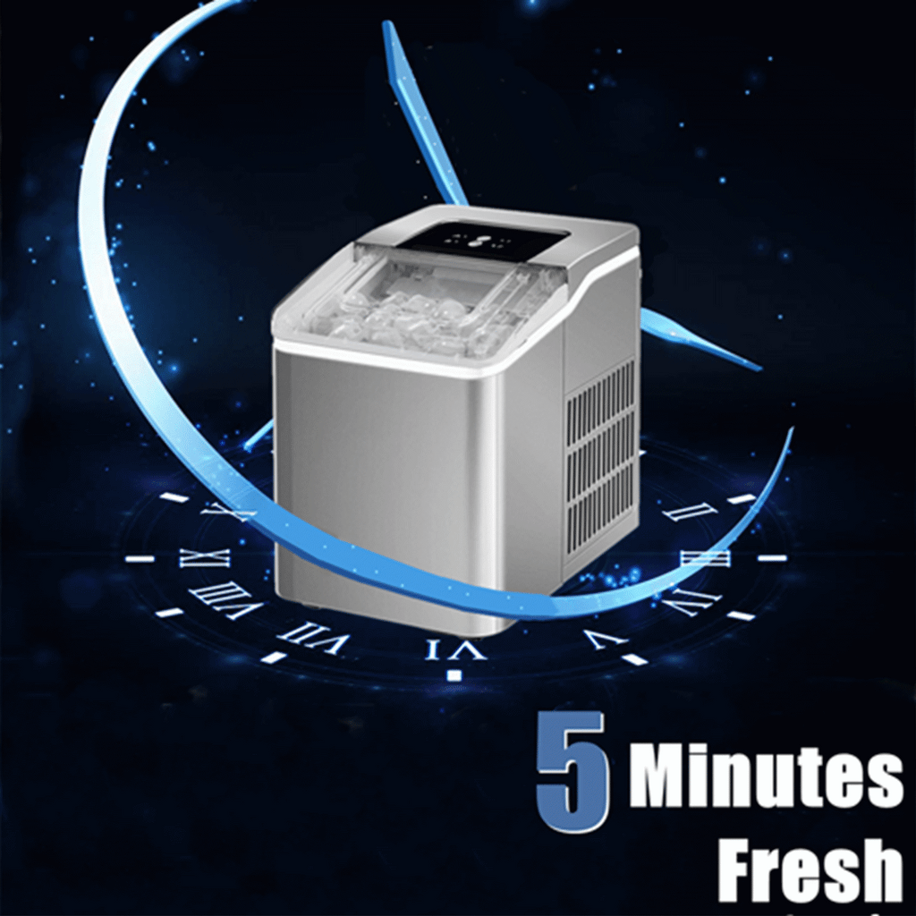 Countertop Ice Maker 2 Ice Sizes 28 lbs Self-Clean V8385