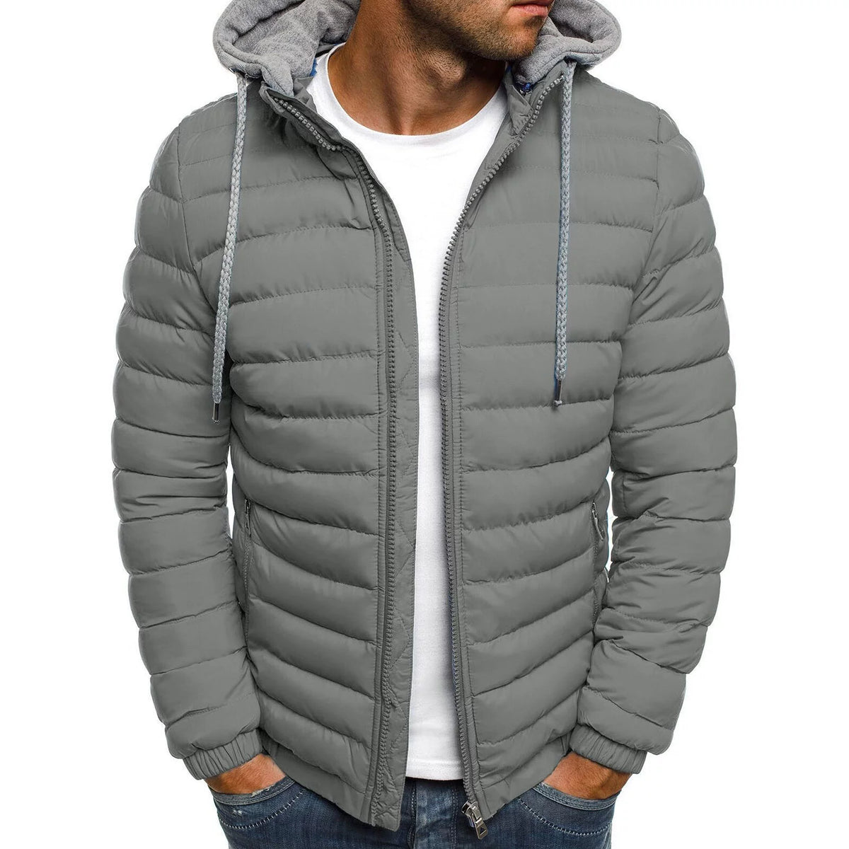 Lightweight Hooded Zip Up Jacket R687