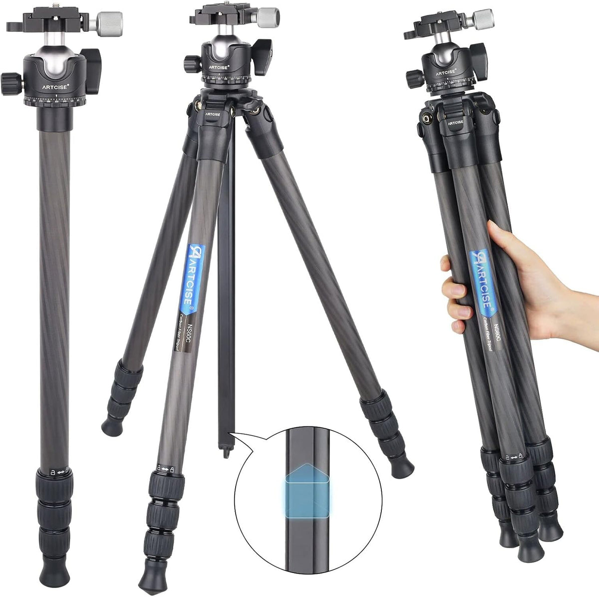 Camera Tripod with Ball Head and Carry Bag P174086