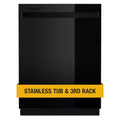 Black Built-In Dishwasher with Third Level Rack Y9481