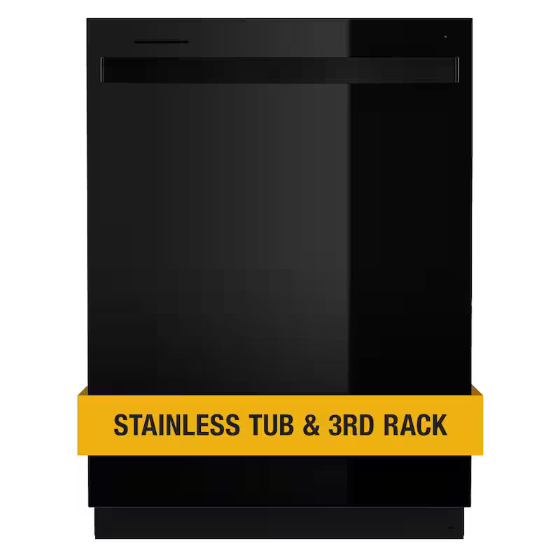 Black Built-In Dishwasher with Third Level Rack Y9481