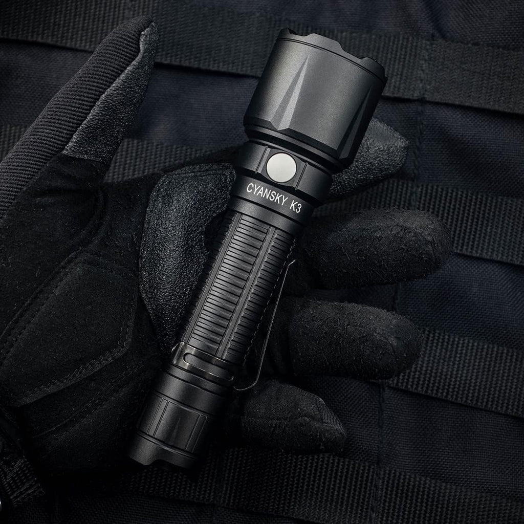 1600 High Lumens Tactical Flashlight with CREE LED, 5 Modes, USB C Rechargeable I847