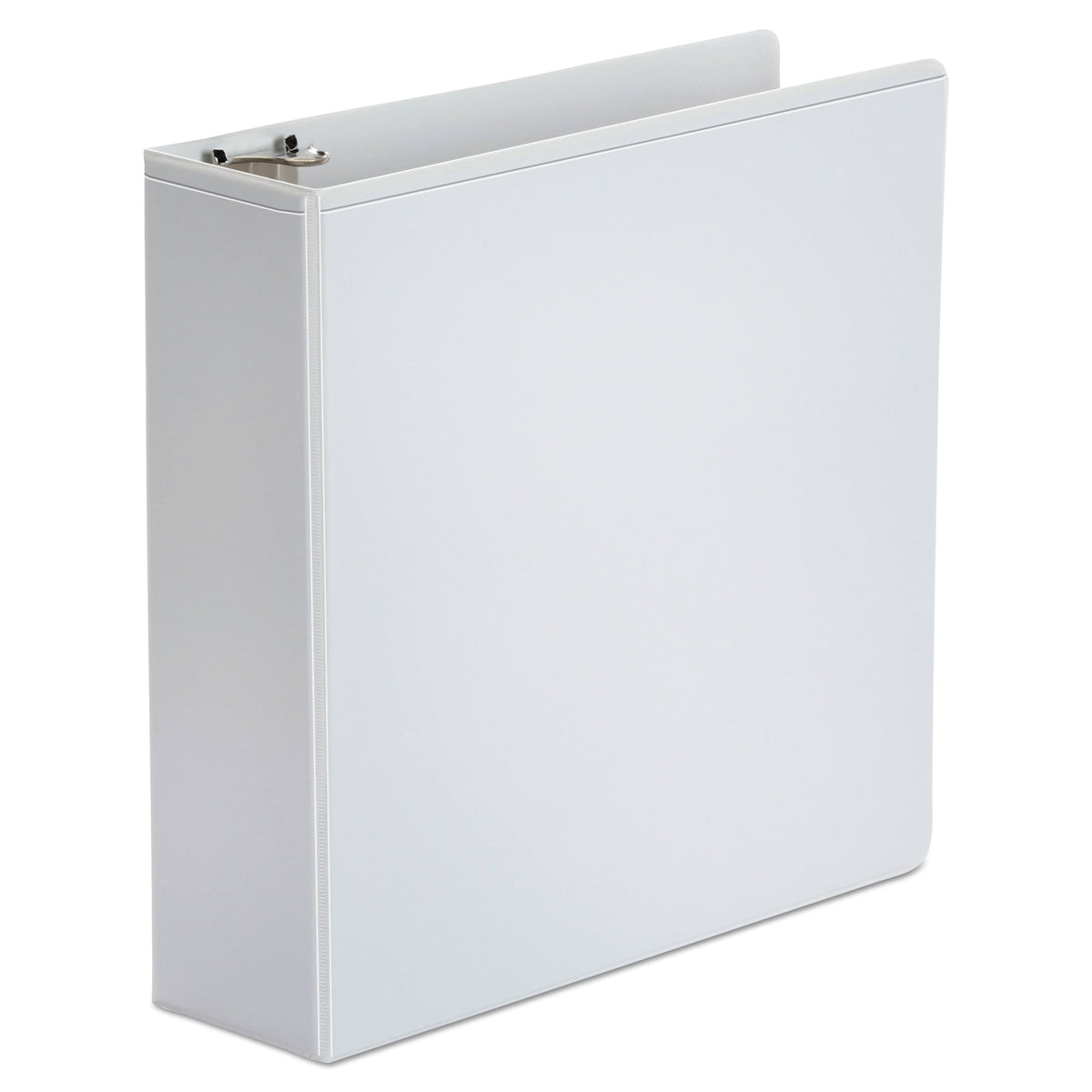 Poly Round Ring View Binder, 3 Capacity, White, 6/pk V198