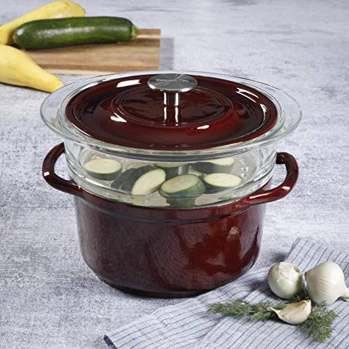 5qt Casserole with Glass Steamer P812274