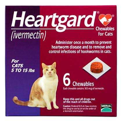 Heartgard Chewables for Cats 5-15 lbs F95307