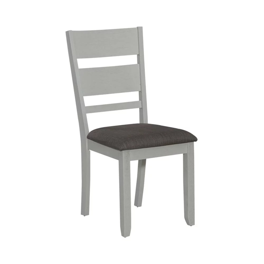 White Slat Back Side Chair Set of 2 F14244