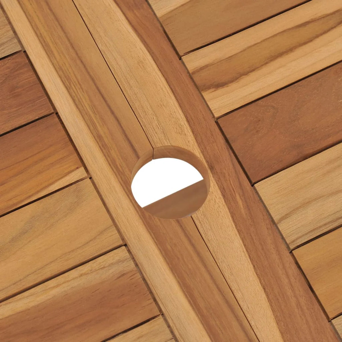 Folding Patio Table Solid Teak Wood L649