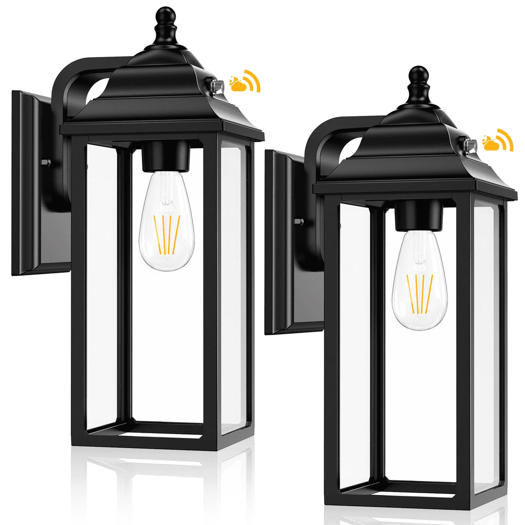 Black Outdoor Wall Sconce 2 Sets S987