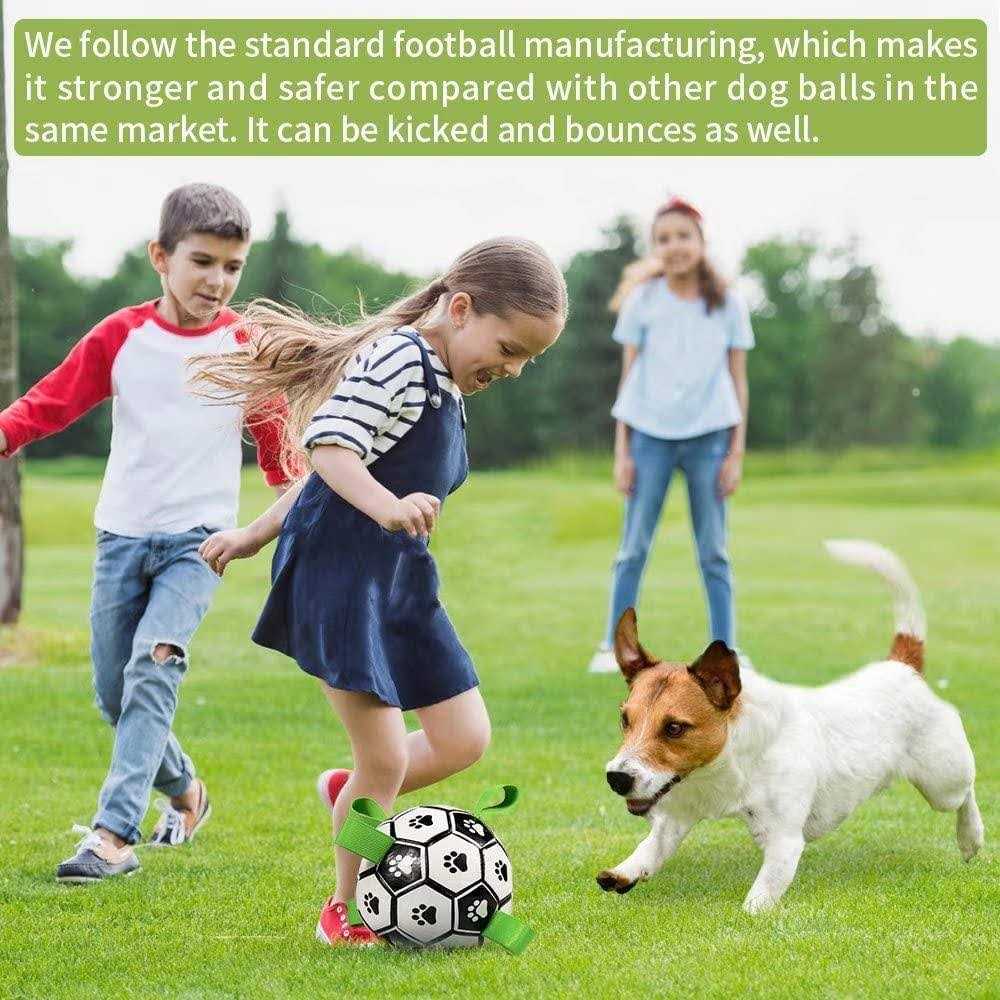 Dog Toys Soccer Ball with Straps R27970