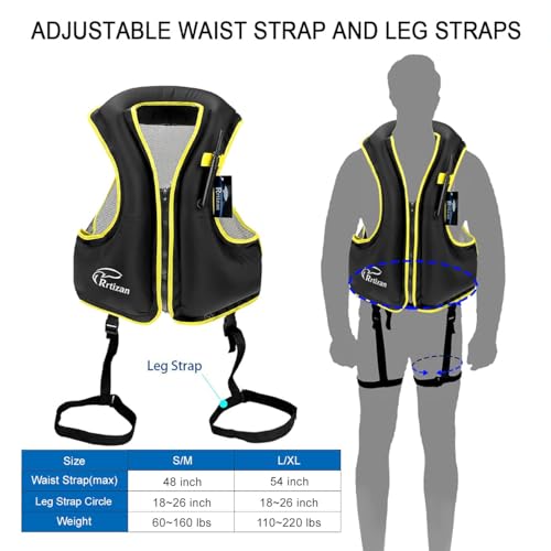 Inflatable Snorkel Vest for Adult K482
