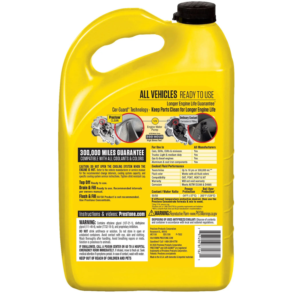 Antifreeze Coolant 1 Gal Ready to Use B255