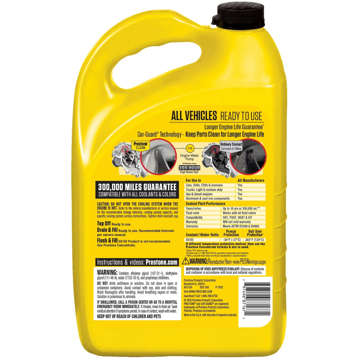 Antifreeze Coolant 1 Gal Ready to Use B255