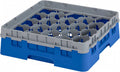 Blue 20 Compartment Glass Rack F8201