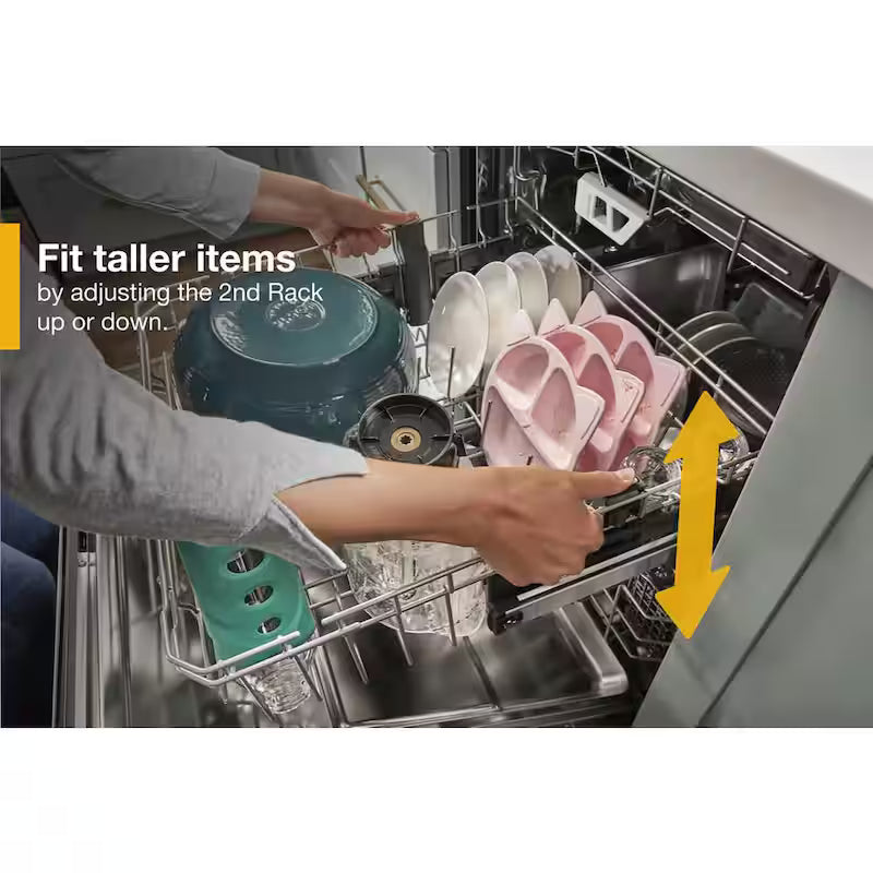 Black Built-In Dishwasher with Third Level Rack Y9481