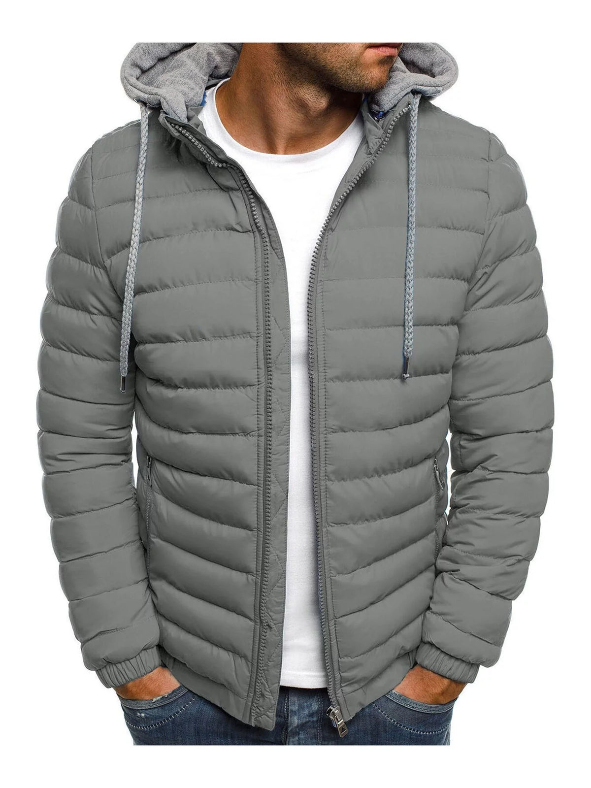 Lightweight Hooded Zip Up Jacket R687