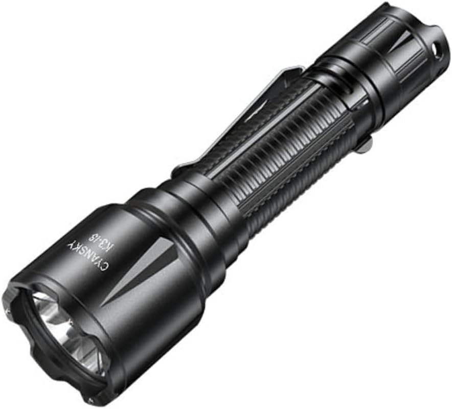 1600 High Lumens Tactical Flashlight with CREE LED, 5 Modes, USB C Rechargeable I847