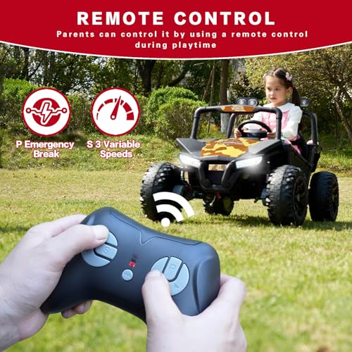 24V 2 Seat Electric Ride on Toy Car with 4 75W Motors N2629