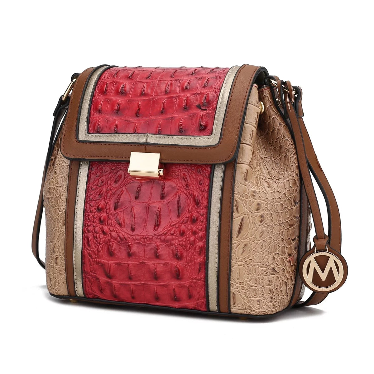 Brown Vegan Leather Shoulder Bag K818