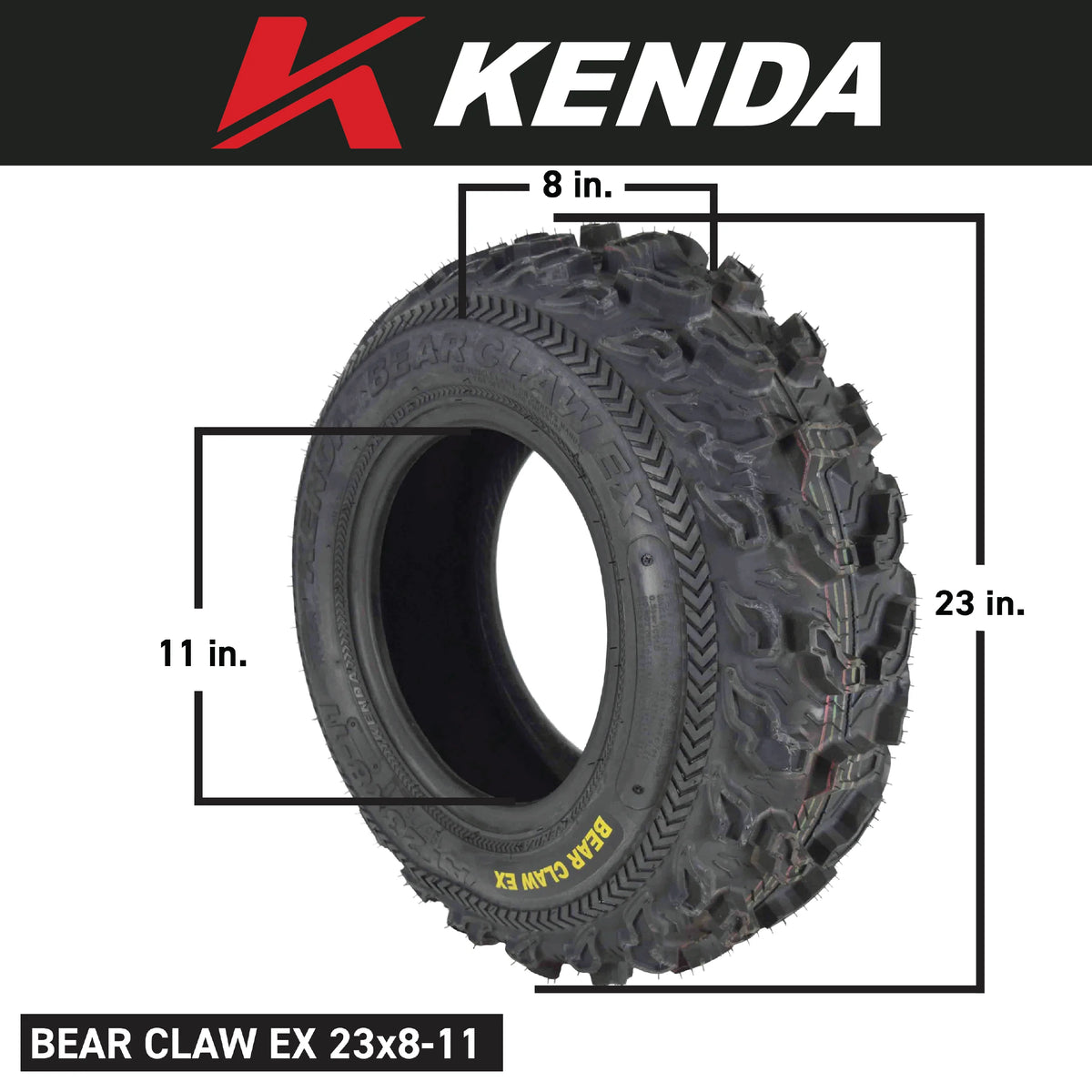 23x8-11 Front ATV 6 PLY Tires - 2 Pack U67612