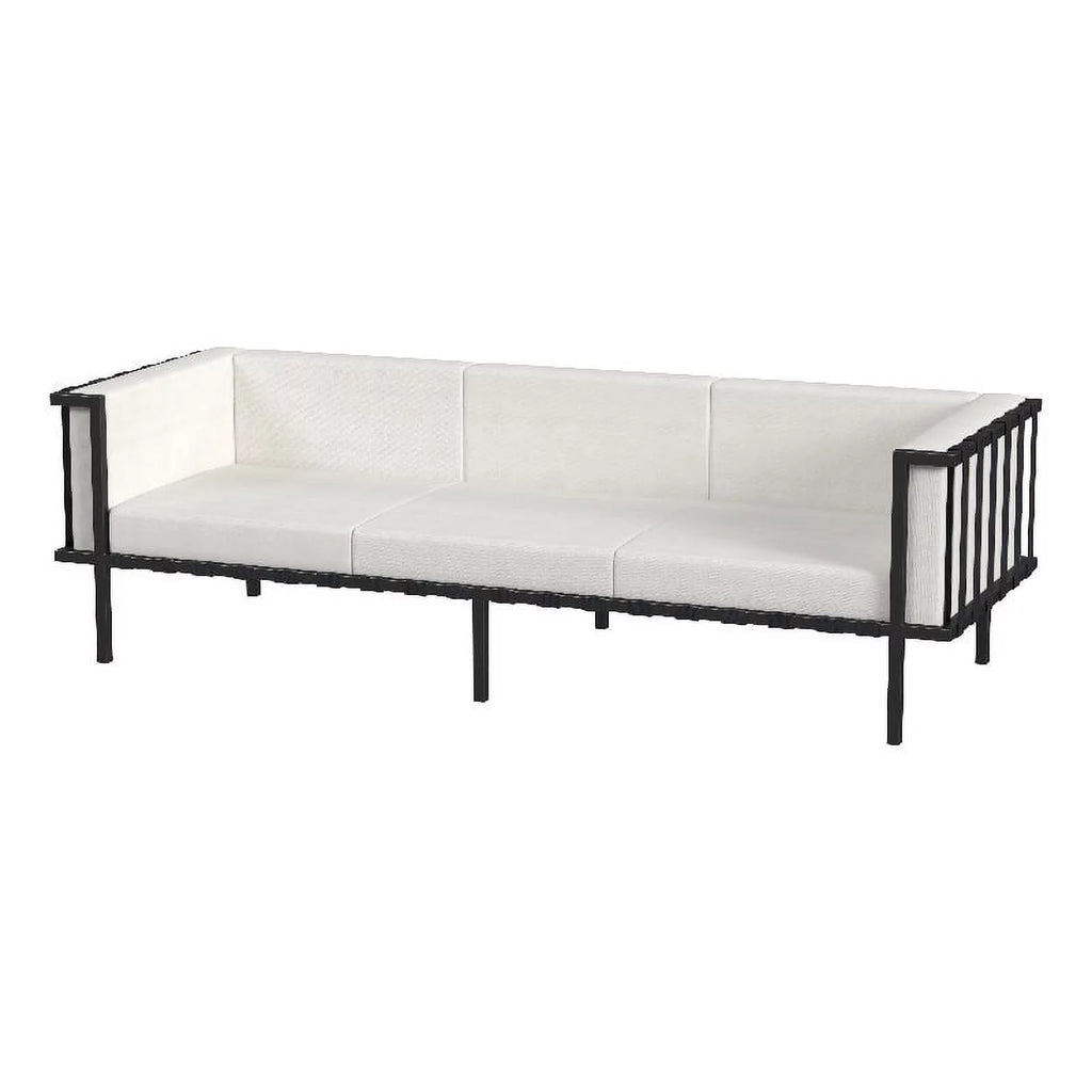 Black and White Outdoor Patio Sofa J567702