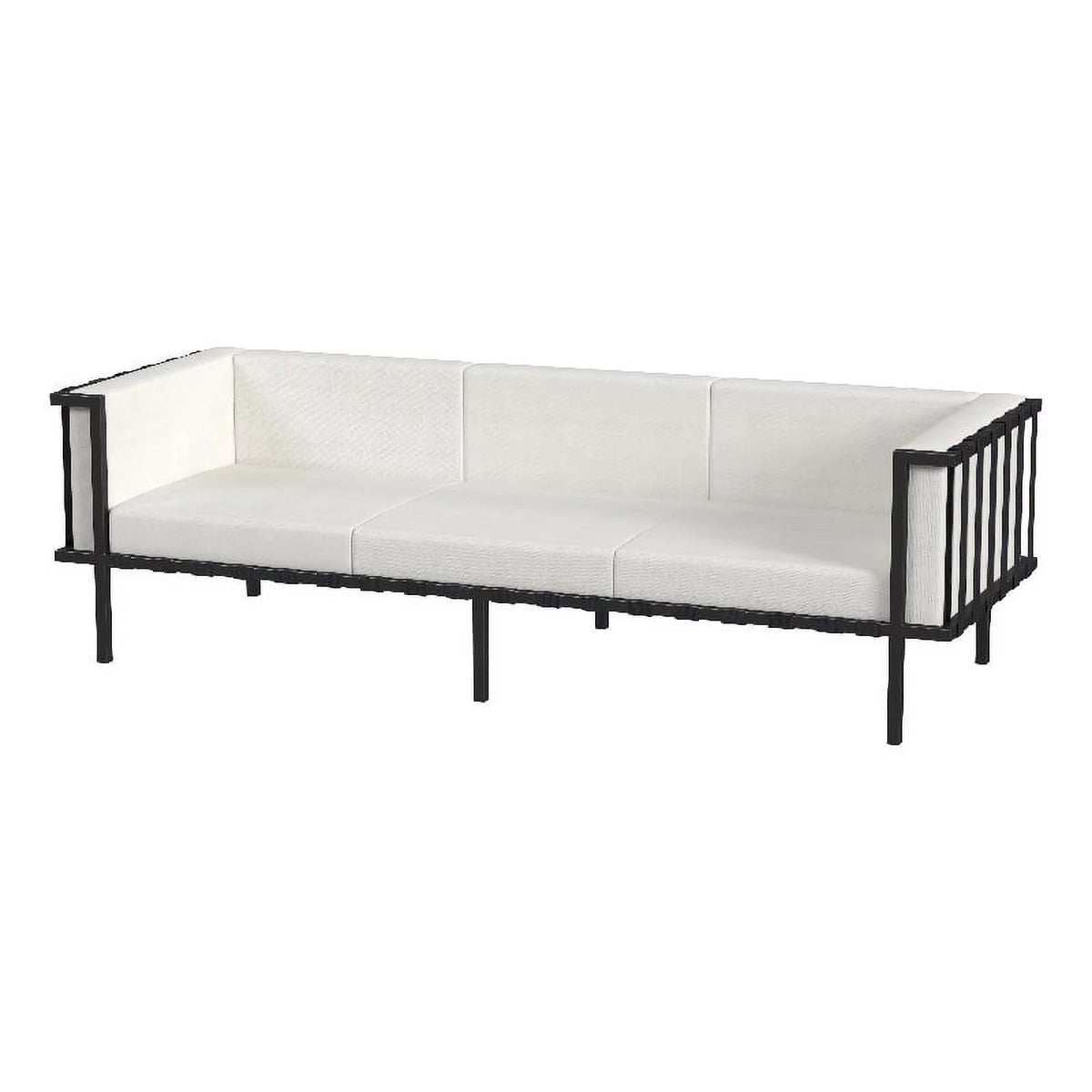 Black and White Outdoor Patio Sofa J567702