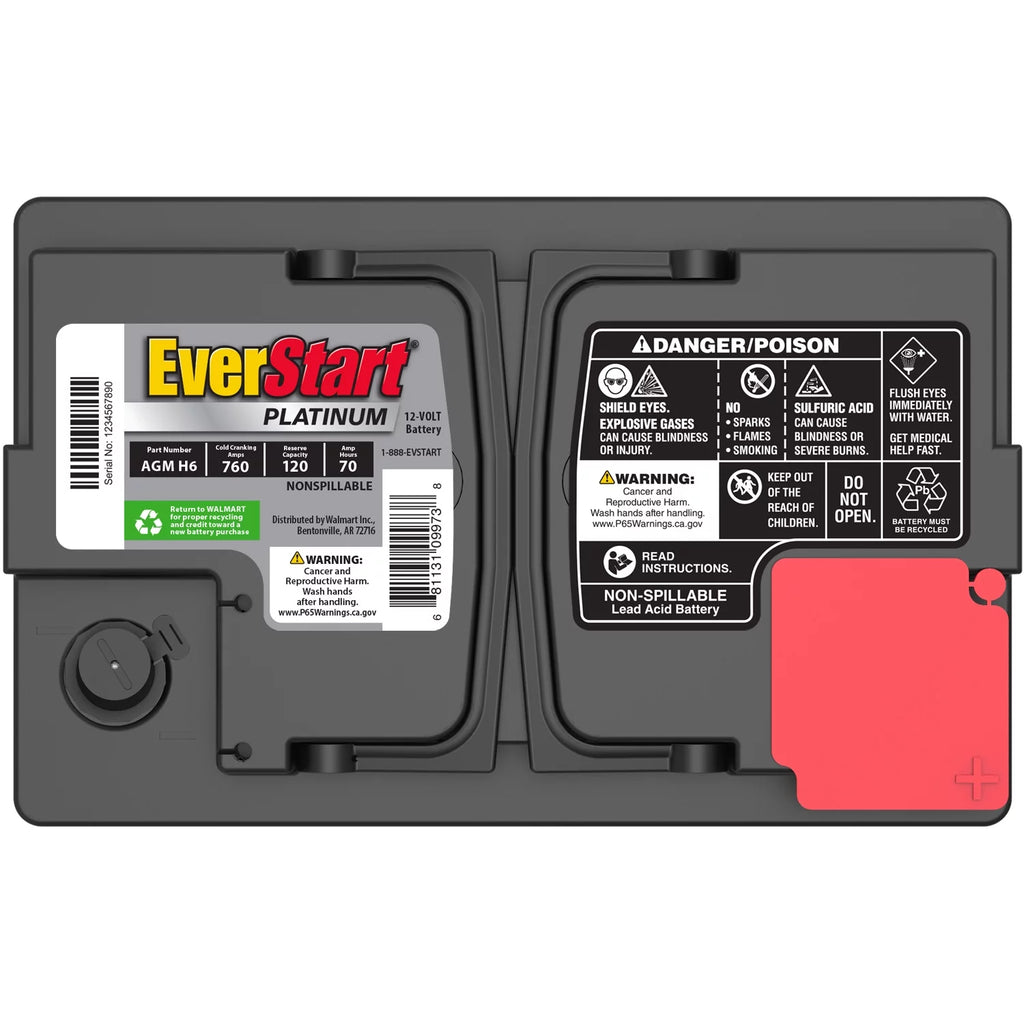 AGM Automotive Battery Group Size H6 12 Volt 760 CCA G11052