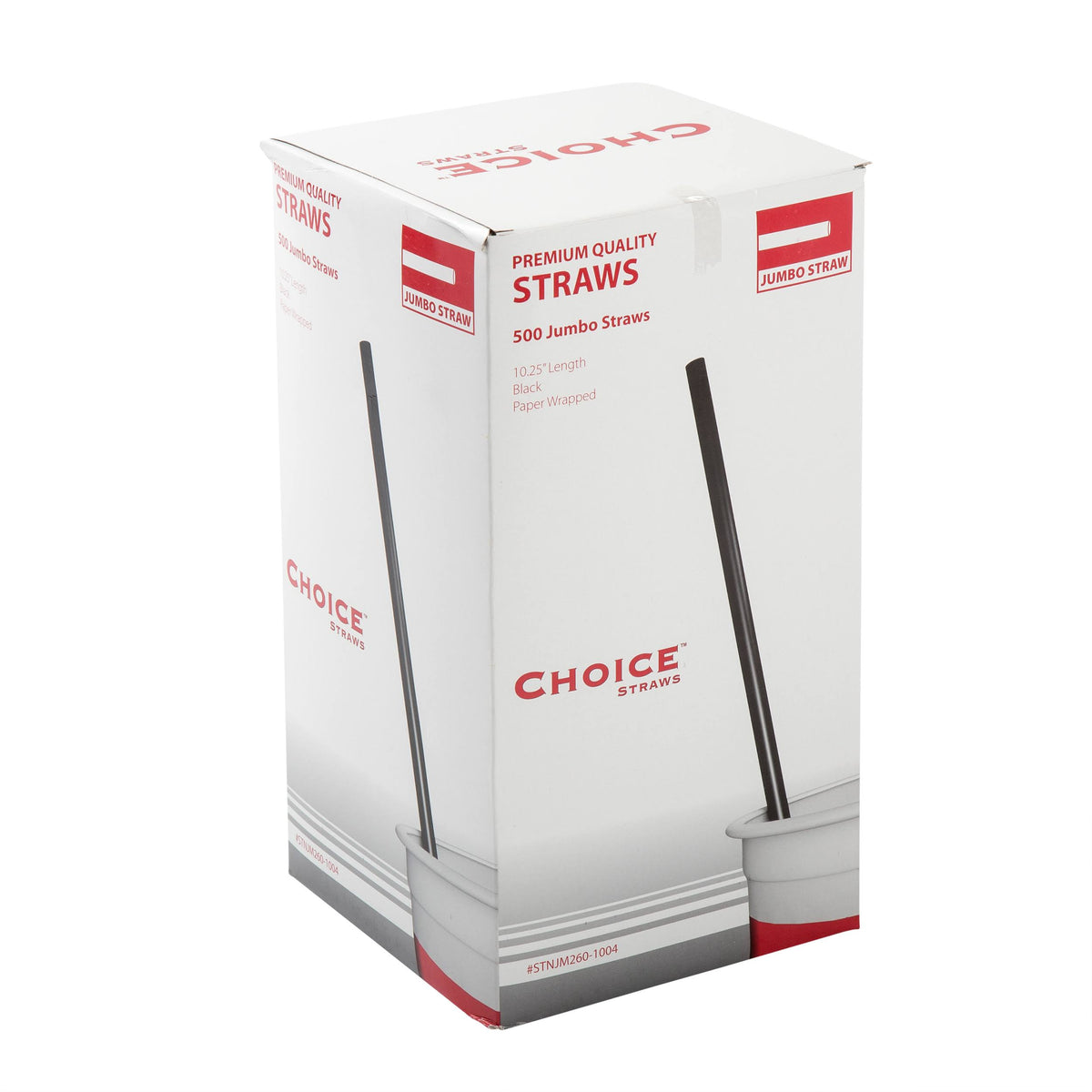 Black Paper Wrapped Straws Case of 2000 D98551