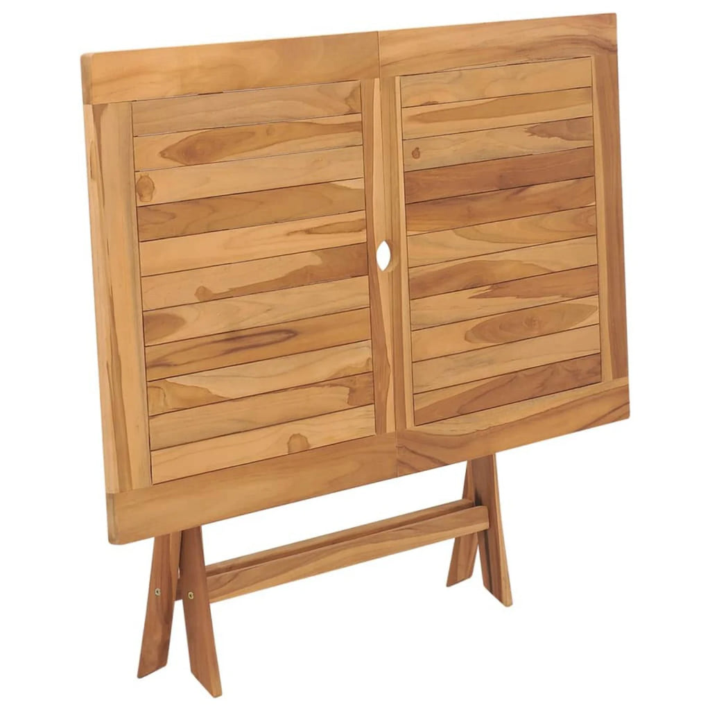 Folding Patio Table Solid Teak Wood L649