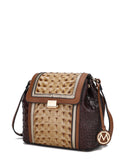 Brown Vegan Leather Shoulder Bag K818