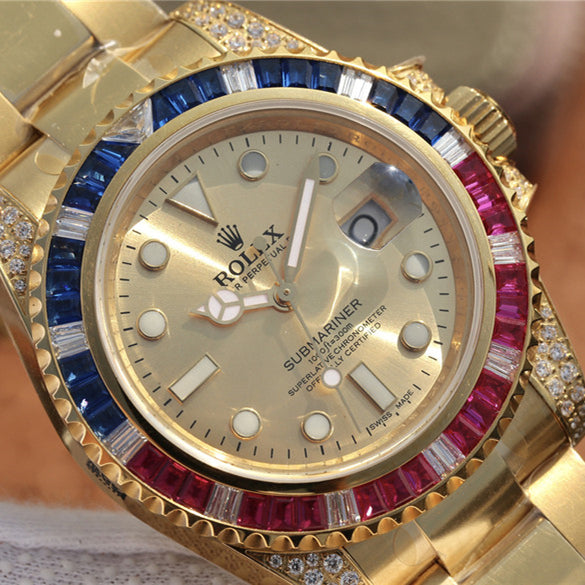 Golden Blue Red Diamond 40mm U73178