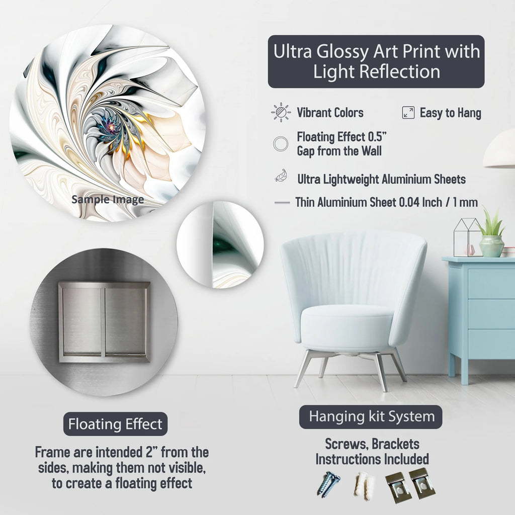 Floral Metal Wall Art Prints L8602