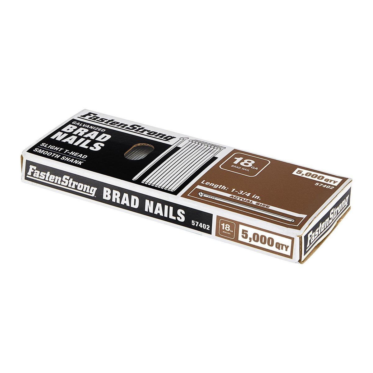 1-3/4 in. 18 GA Galvanized Brad Nails, 5000-Piece Y33391