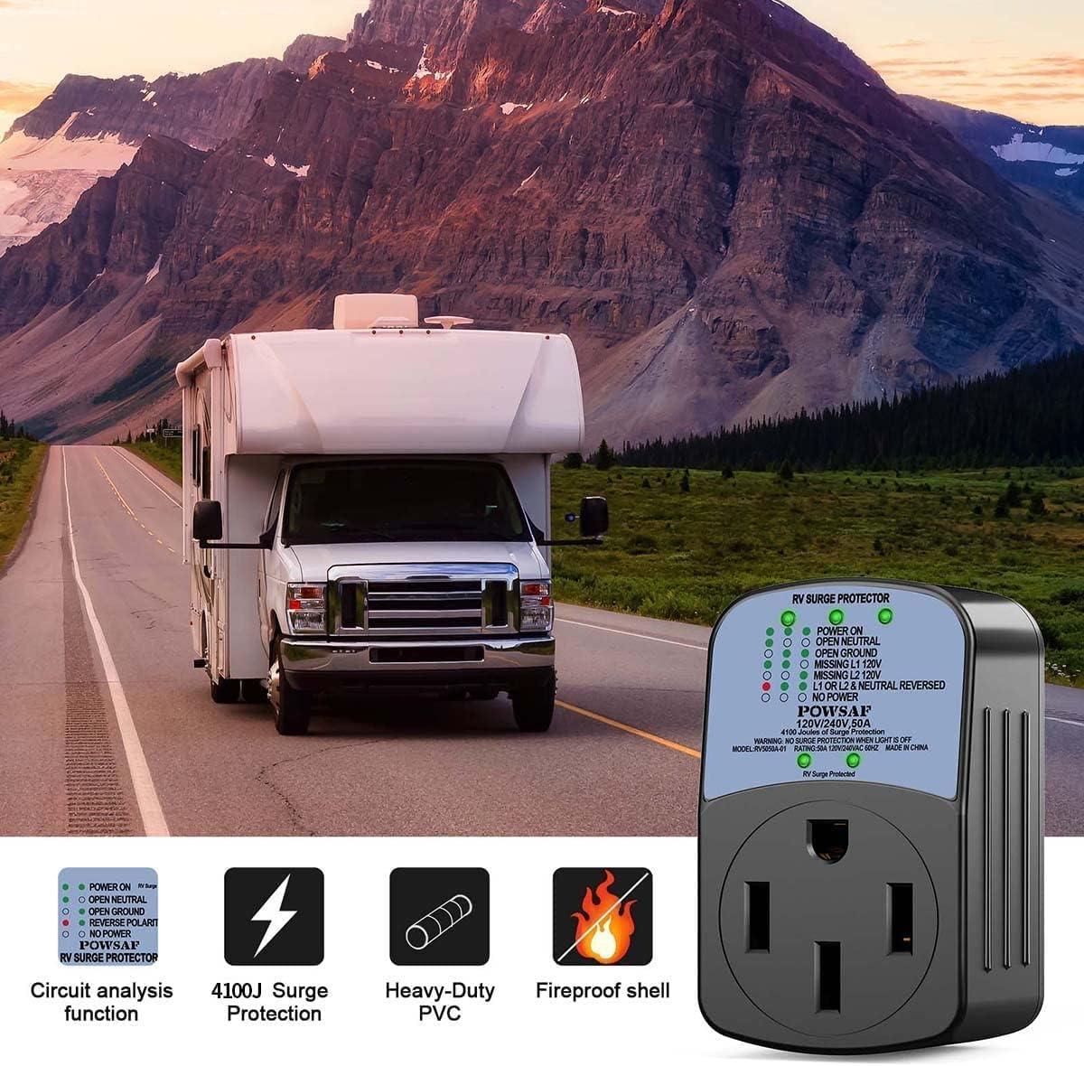 50 Amp RV Surge Protector D4200