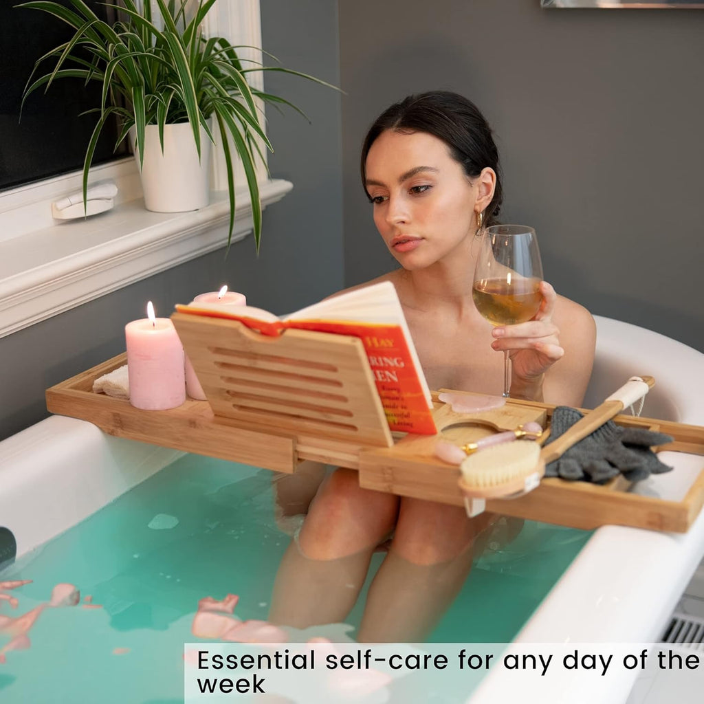 Extendable Bamboo Bathtub Tray B280