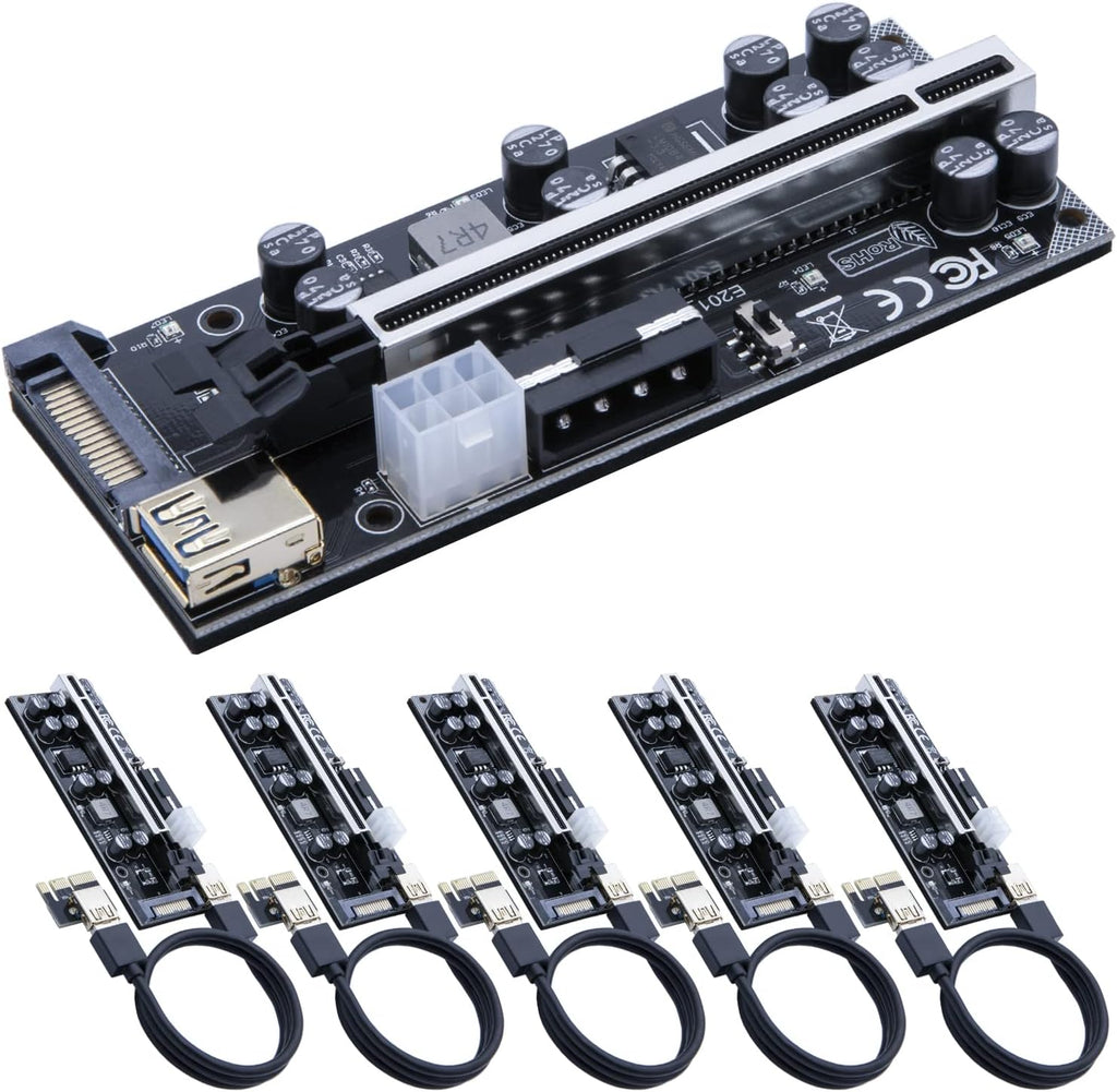 PCIe Riser Card 16X to 1X 6 Pack D770