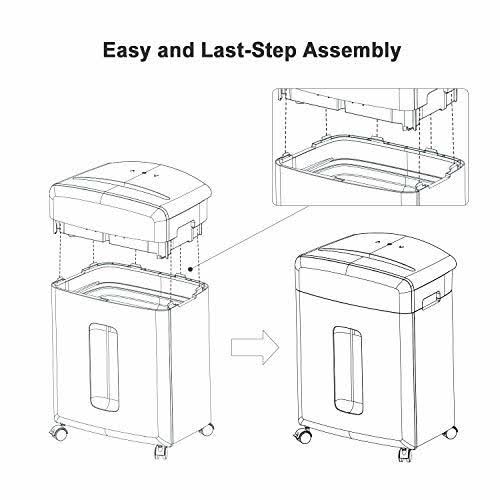 15-Sheet Cross-Cut Paper Shredder Black C61052