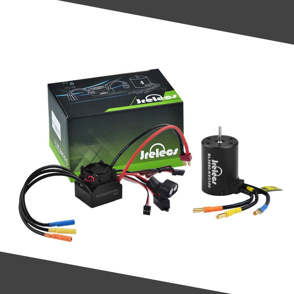 Waterproof 3650 3100KV Sensorless Brushless Motor with 60A Brushless ESC I7010