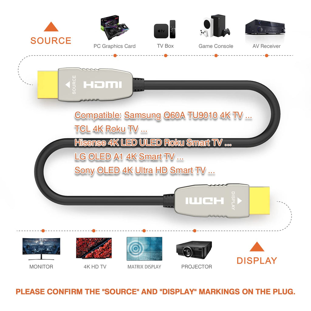 4K60HZ HDR 10 feet HDMI Fiber Cable C75399