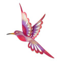 Purple Steel Bird Wall Décor T646813