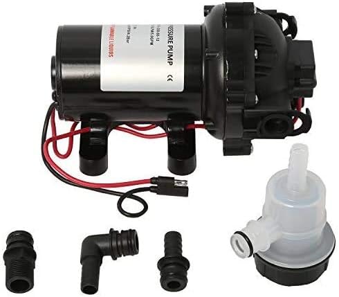 12v Water Pressure Diaphragm Pump 18.9 L/min 5.0 Gpm 60 Psi V62568