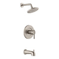 Single-Handle 1-Spray Tub and Shower Faucet 1.8 GPM Brushed Nickel A4198