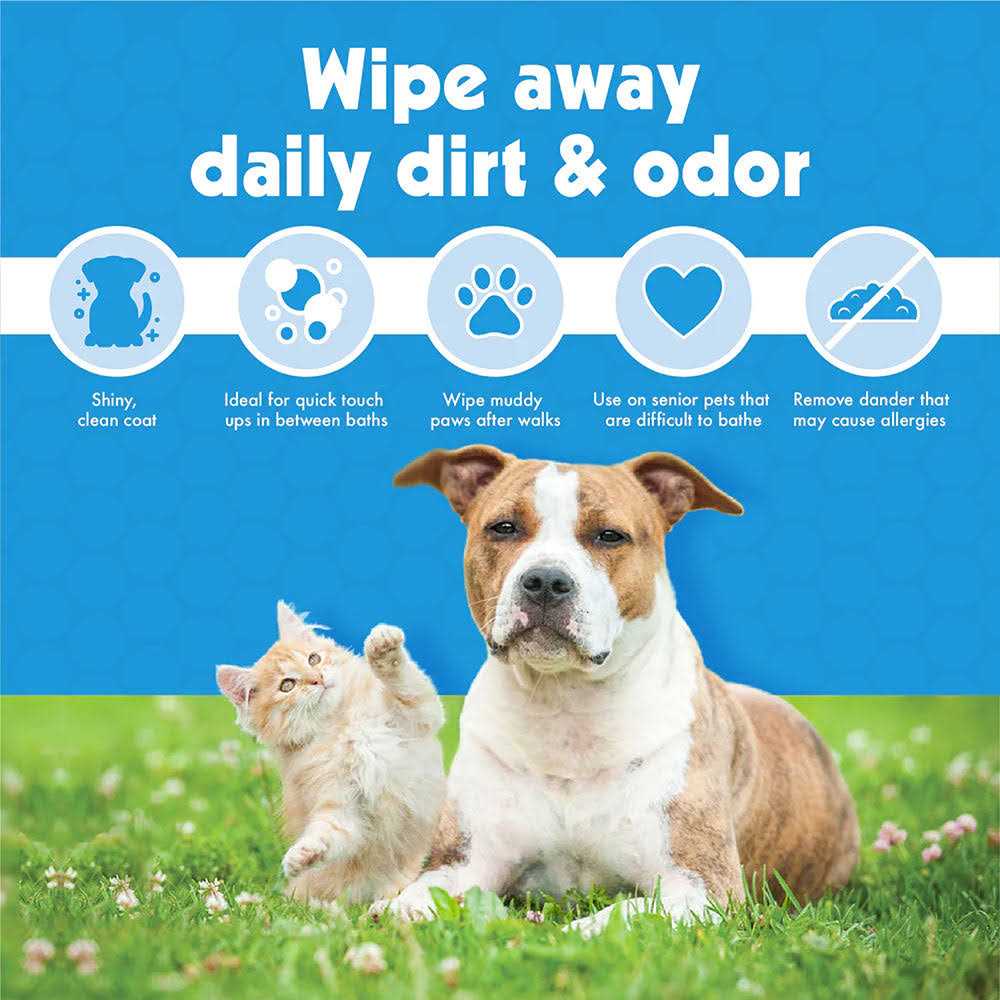 Vanilla Scented Dog & Cat Wipes N2475
