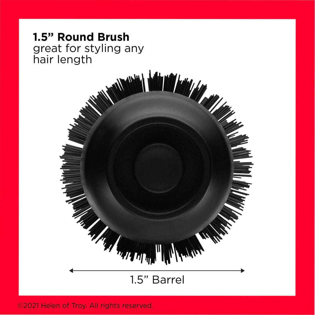 Black Ceramic Round Hair Dryer and Volumizer Brush I902716