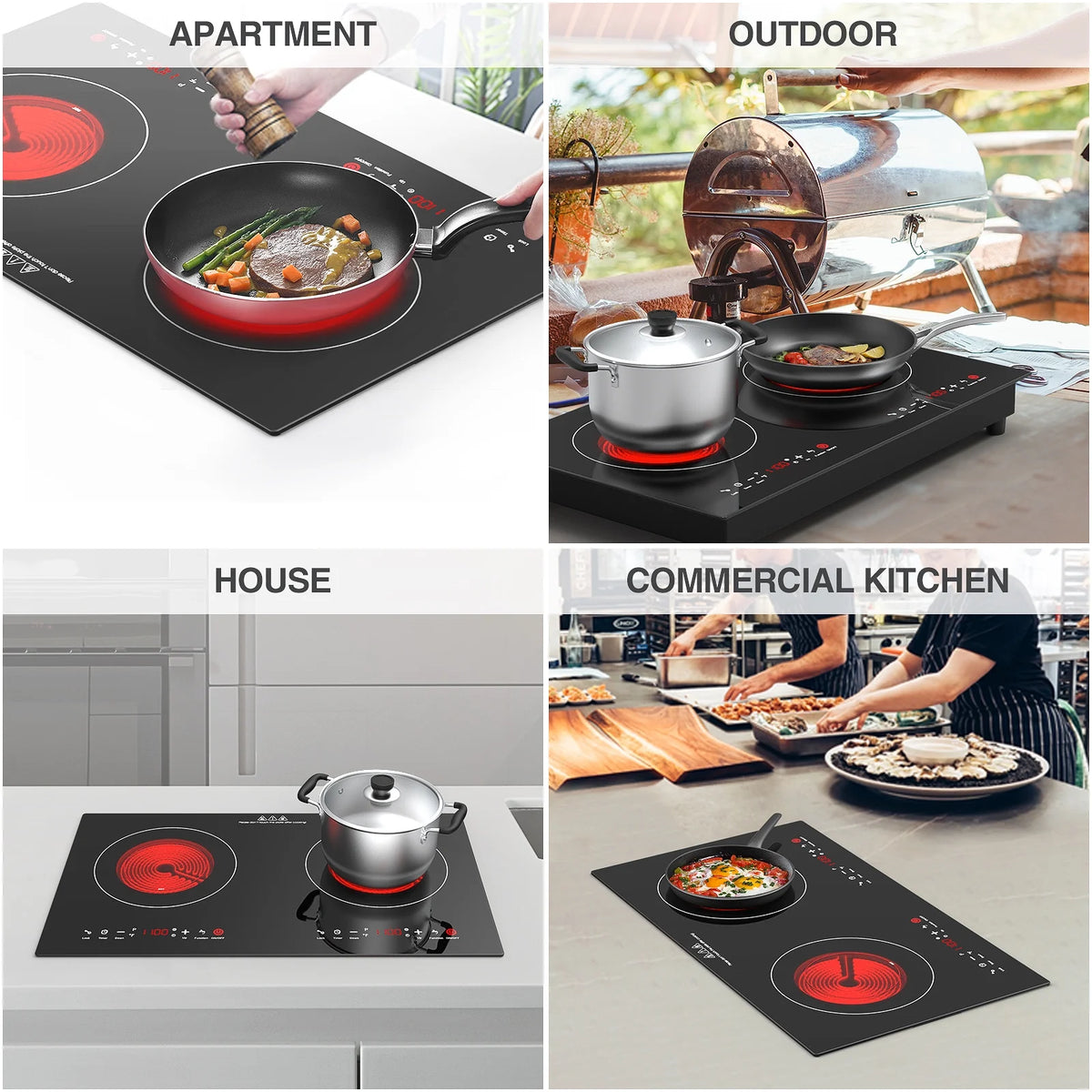 24 Inch 2400W Electric Ceramic Cooktop V190792