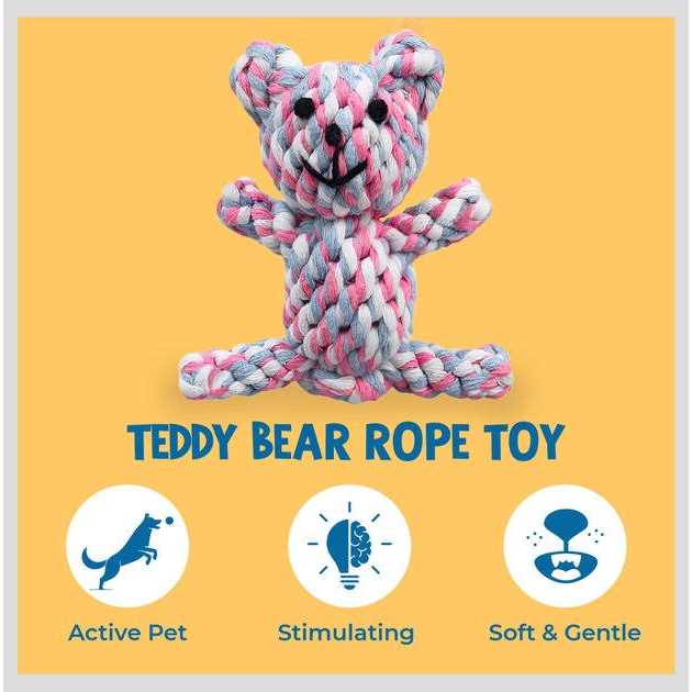 Knotted Soft Cotton Rope Teething Toy C9196